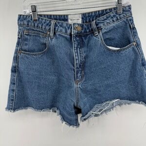 Abrand Jeans Venice Denim Cutoff Shorts Distressed Frayed Raw Hem Size 13/31